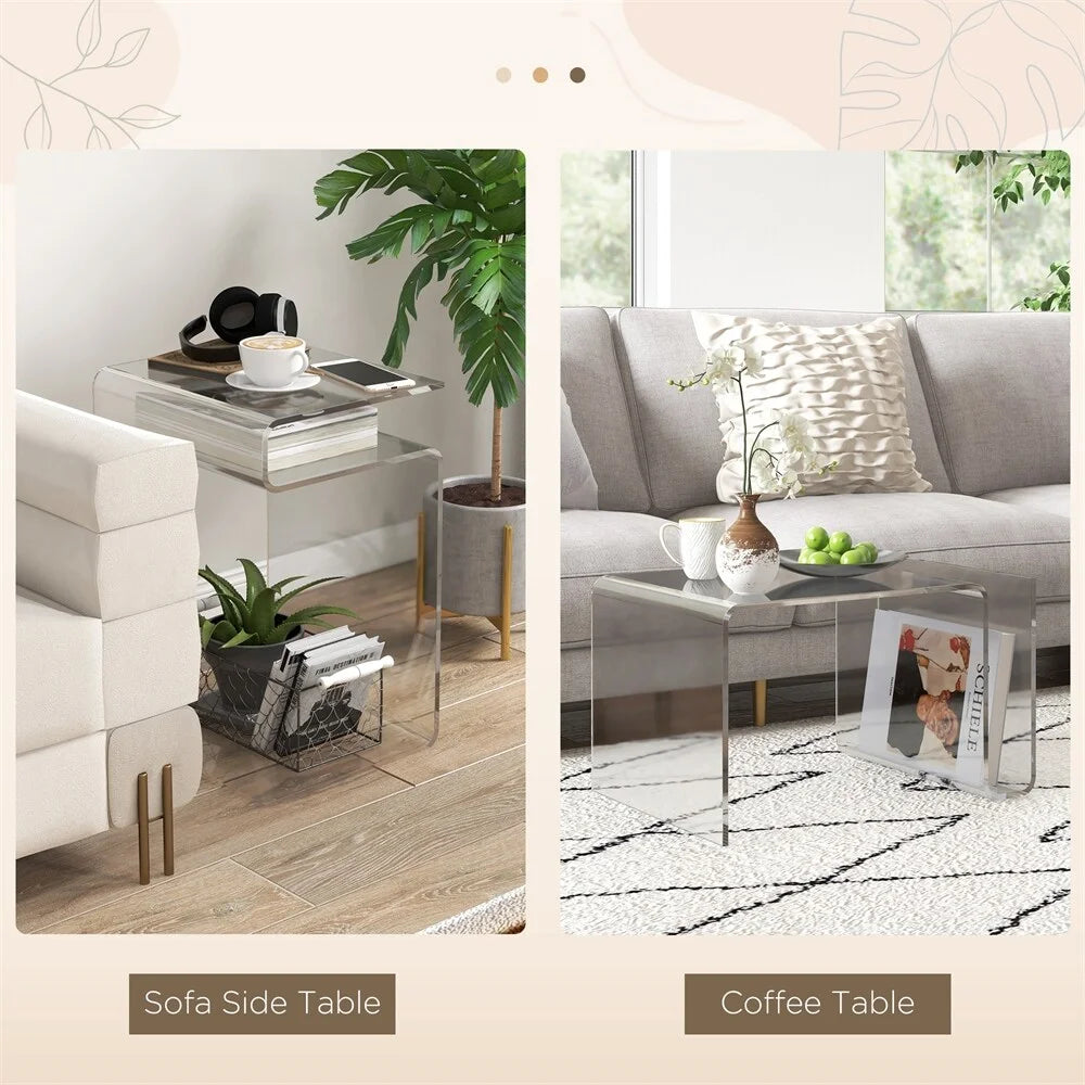 2-Tier Acrylic Side Table H3605