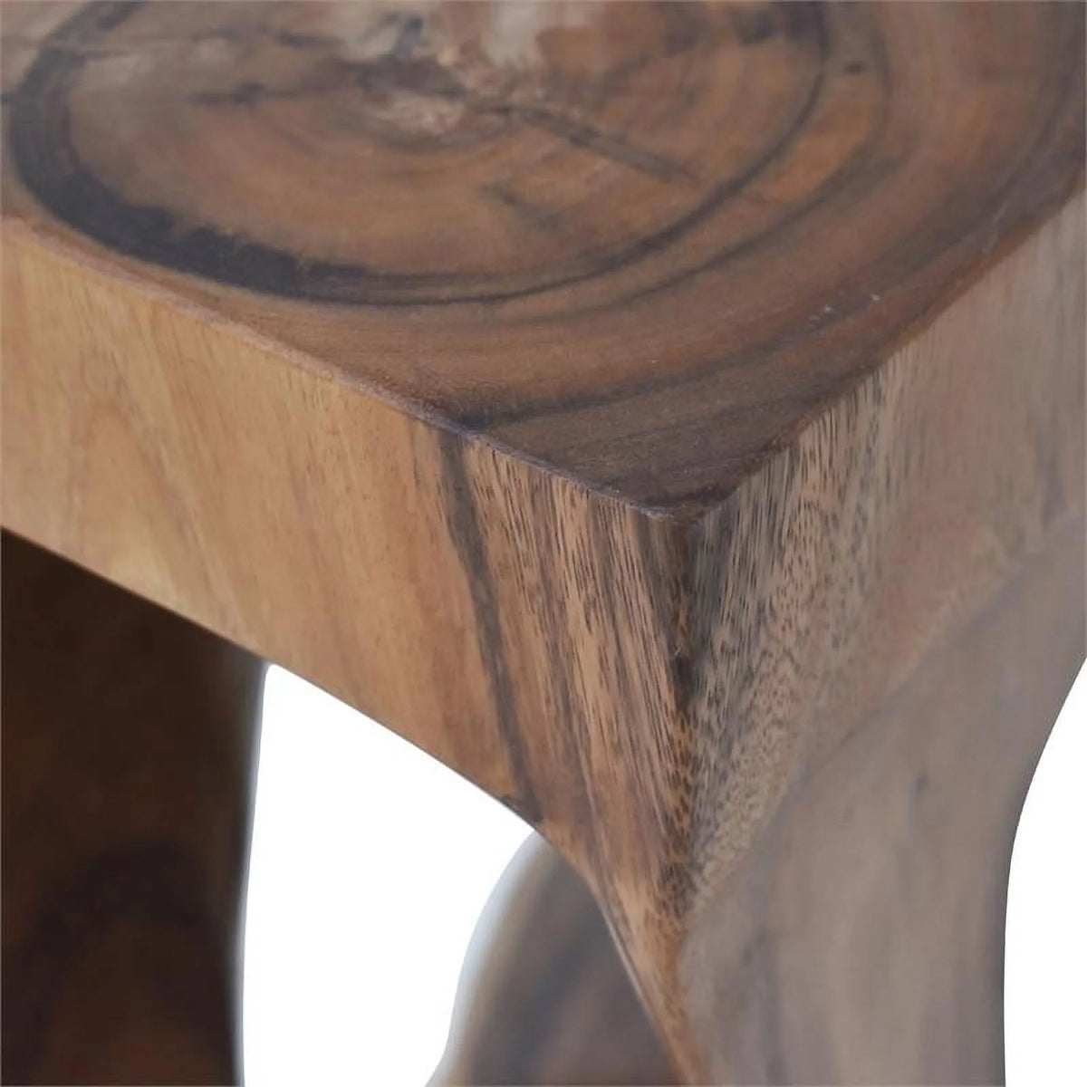 Brown Wood Accent Side Table F712846