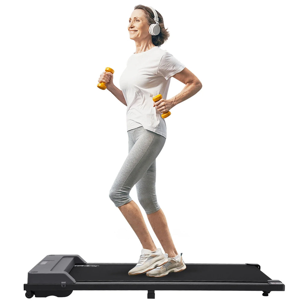 1HP Under Desk Electric Treadmill 220lbs Capacity F662852