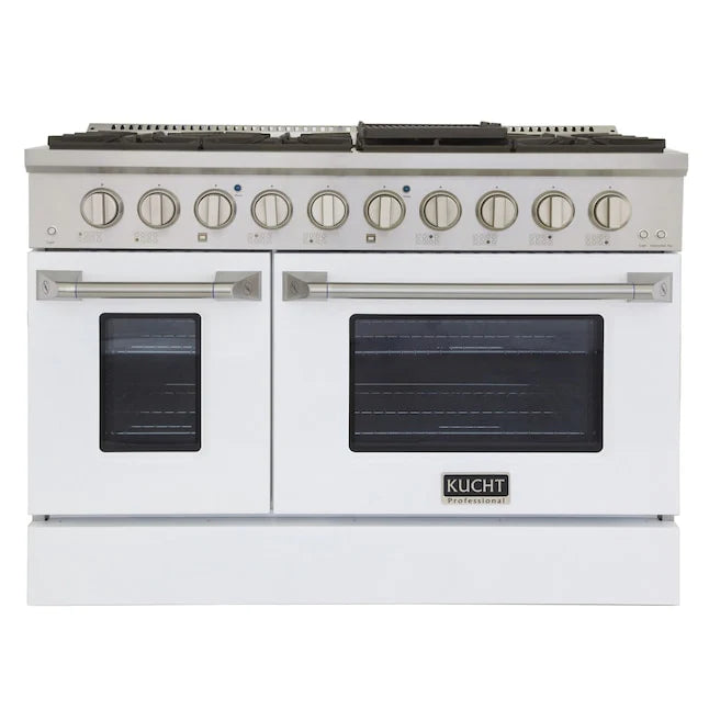 White 48 Dual Fuel Range with 4 Burners F47862