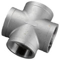SS 304 Cast Pipe Fitting Cross 1/4x22 NPT Female 25 Pc M552002