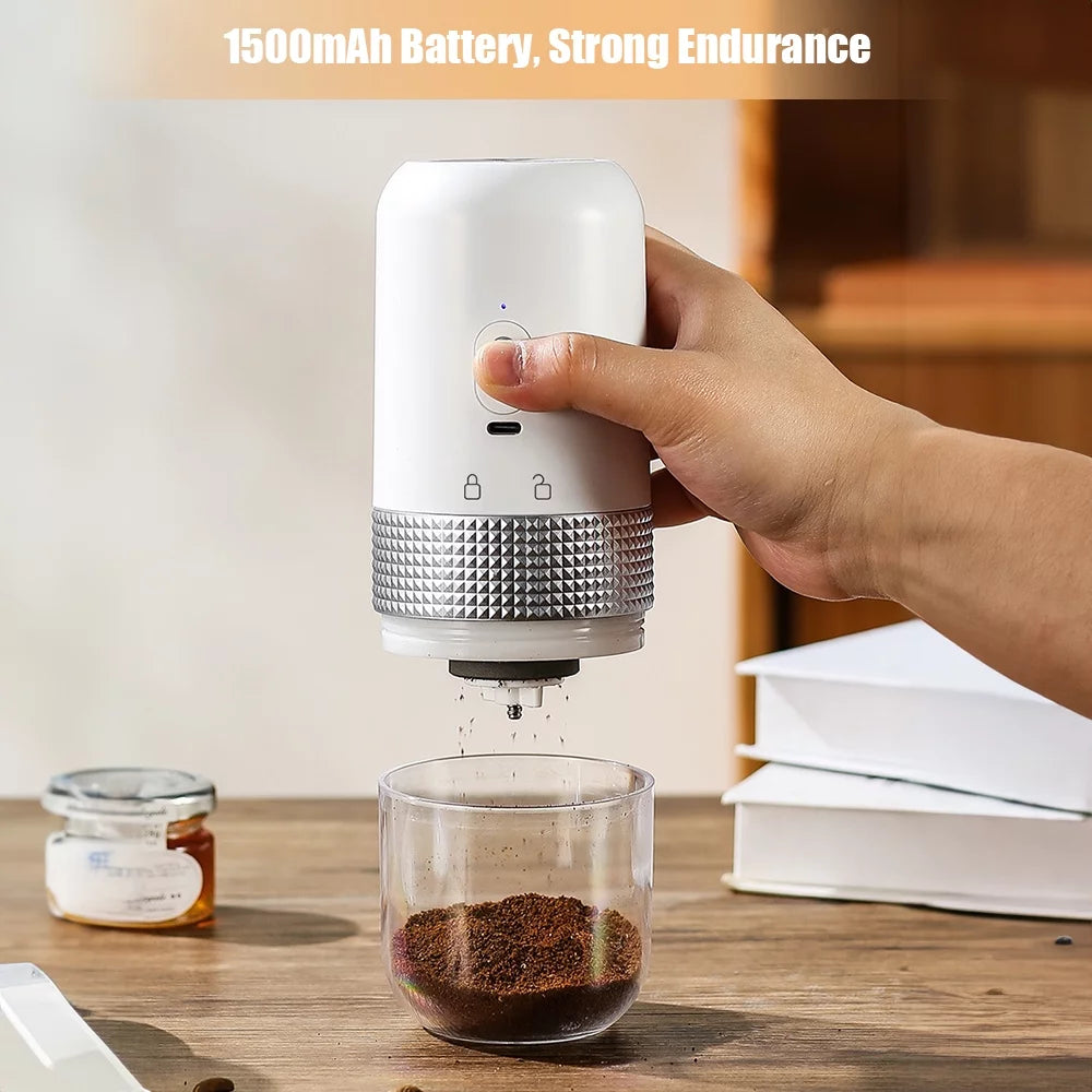 Portable Electric Burr Coffee Grinder 13W 200ml USB Rechargeable Adjustable Z137875