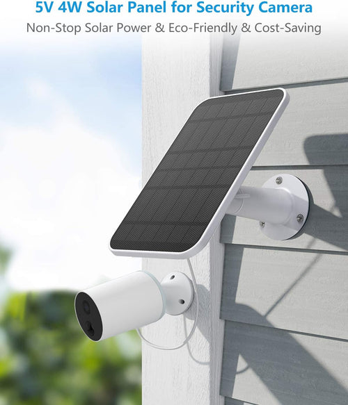 2 Pack 5V 4W Waterproof Solar Panel Kit for Security Camera X8163