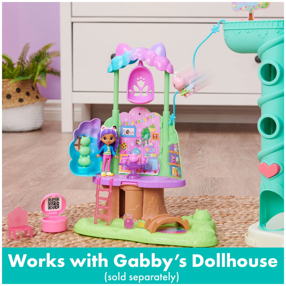 Transforming Garden Treehouse Set with 2 Figures O23393