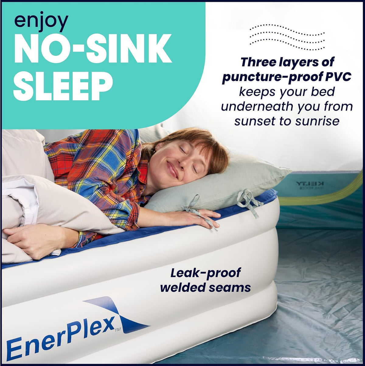 Queen Air Mattress with Built-in Dual Pump I9686