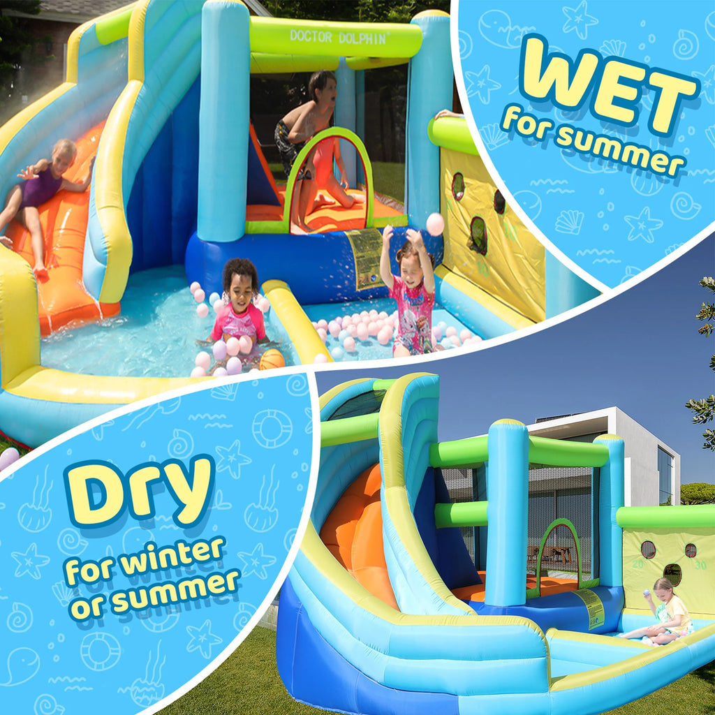 Inflatable Water Park Bounce House with Blower W366