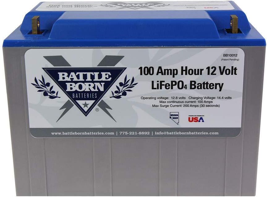 100Ah 12v LiFePO4 Deep Cycle Battery with Built-In BMS B81807