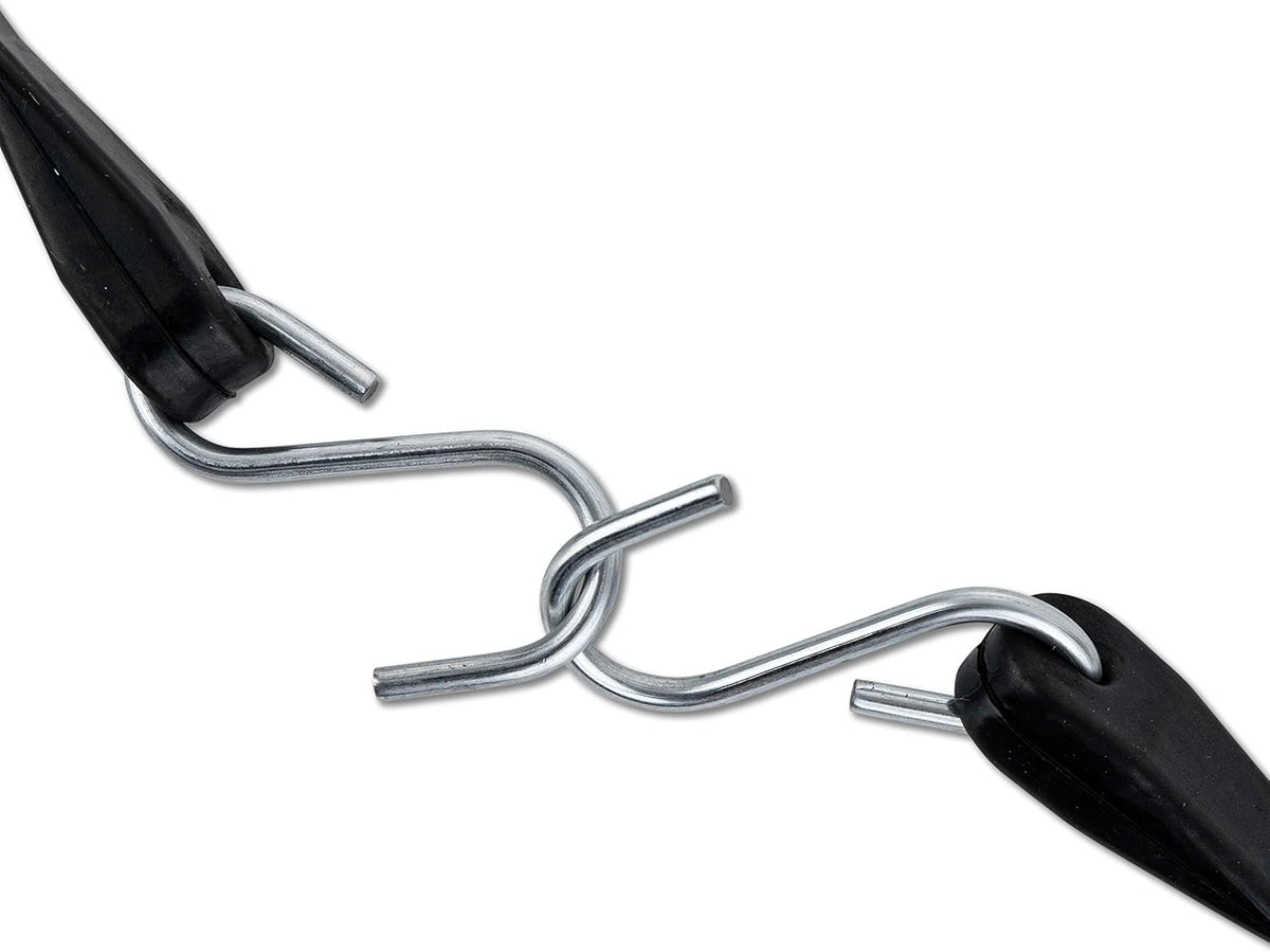 30 Pack Rubber Tarp Straps 31 Long EPDM with Crimped Hooks Bungee Cords M968
