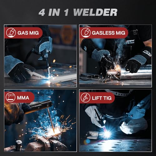200Amp 6 in 1 Multi Process Welding Machine with LED Digital Display H59690