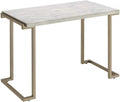 Champagne Beige Faux Marble Top Console Table X40114