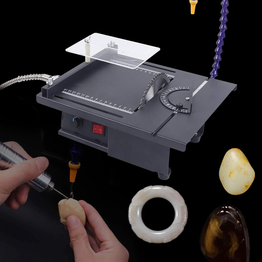 7-Speed Adjustable Gem Cutting Polishing Bench Grinder AC110V S4300