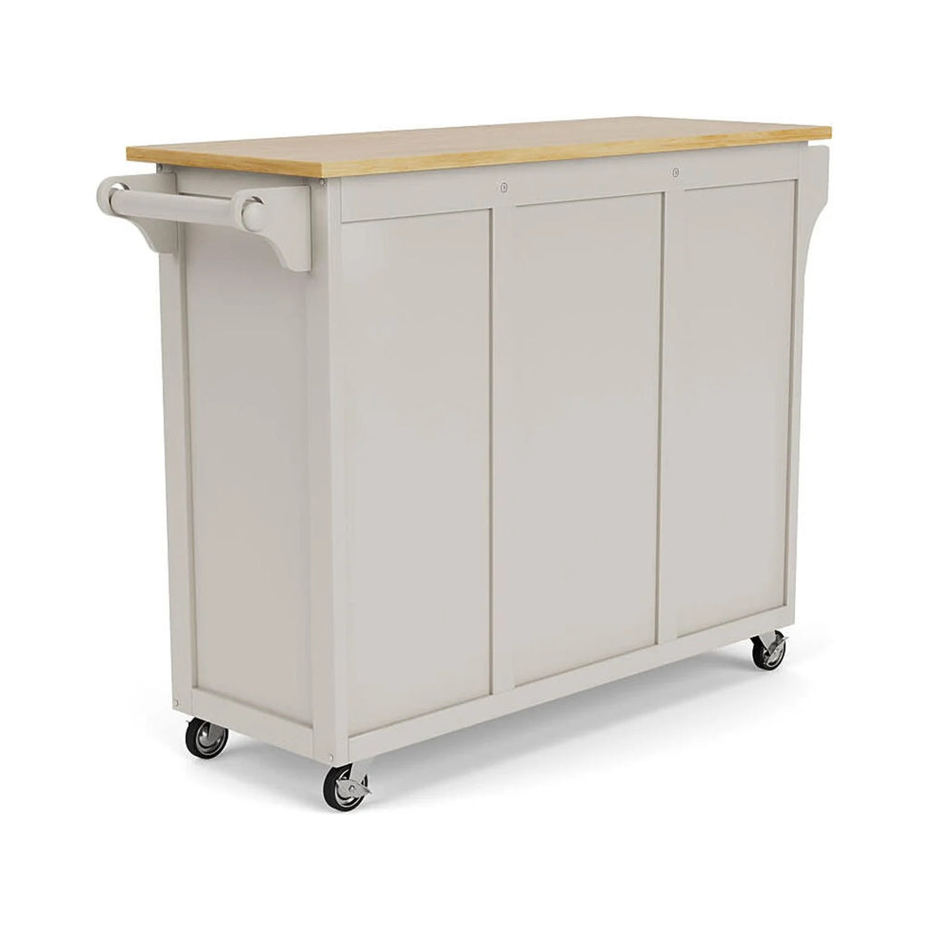 Off White Wood Rolling Kitchen Cart M443127