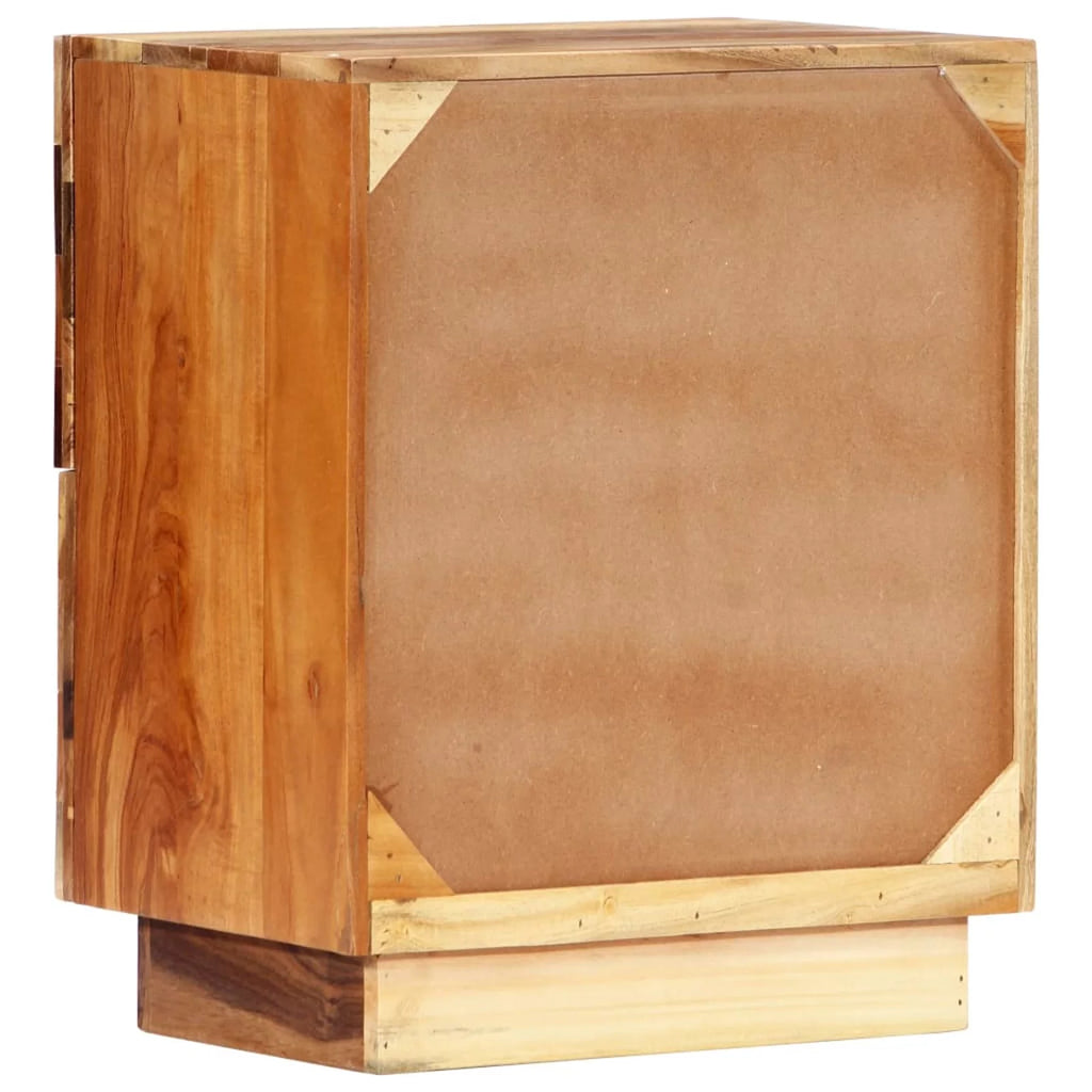 Bedside Cabinet Solid Reclaimed Wood R983