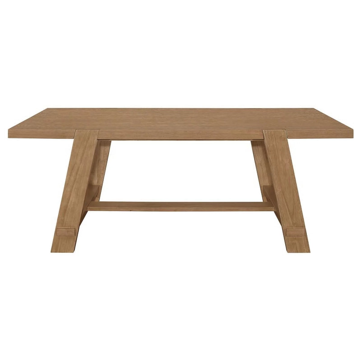 Brown 5-piece Wood Rectangular Dining Table Set O871