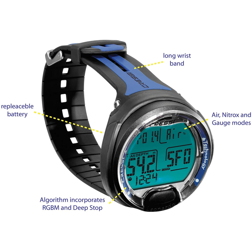 Blue and Black Wrist Diving Computer D47194
