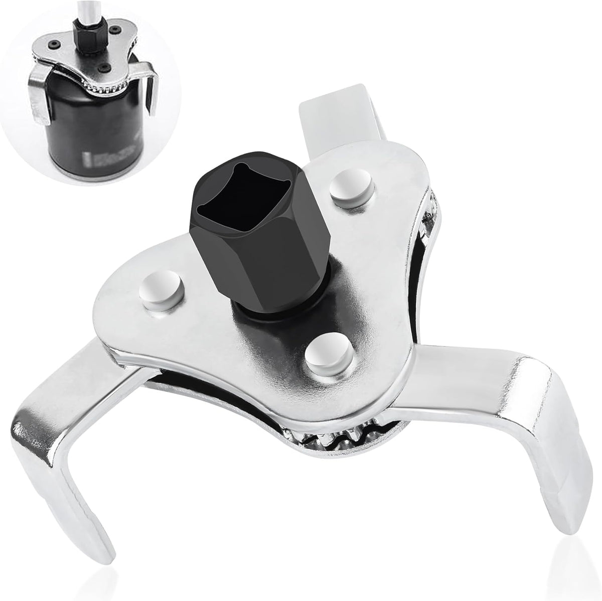 3 Jaw 2 Way Adjustable Oil Filter Wrench Tool D8801