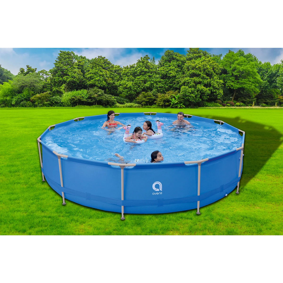 15 Foot x 36 Inch Steel Frame Above Ground Swimming Pool Y45581