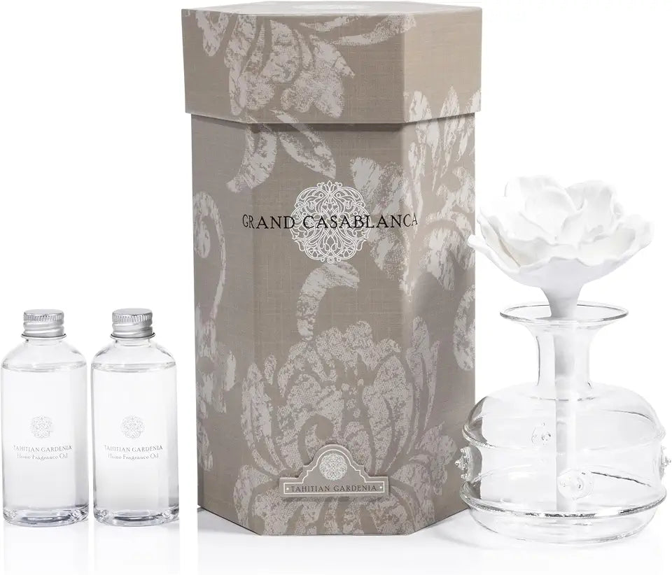 Porcelain Oil Diffuser Tahitian Gardenia 6.76 Oz K770