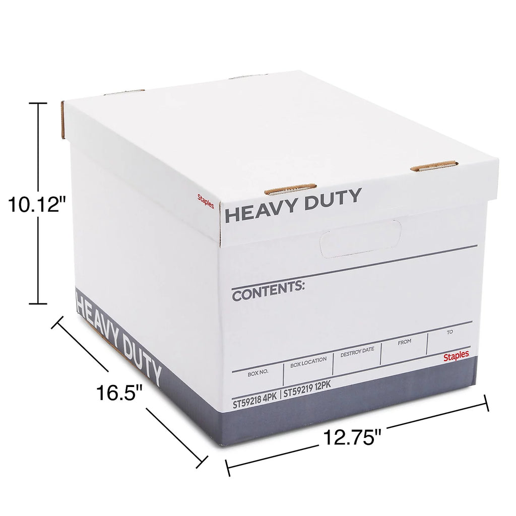 Corrugated Boxes Letter/Legal Size White/Gray 4/Carton X717
