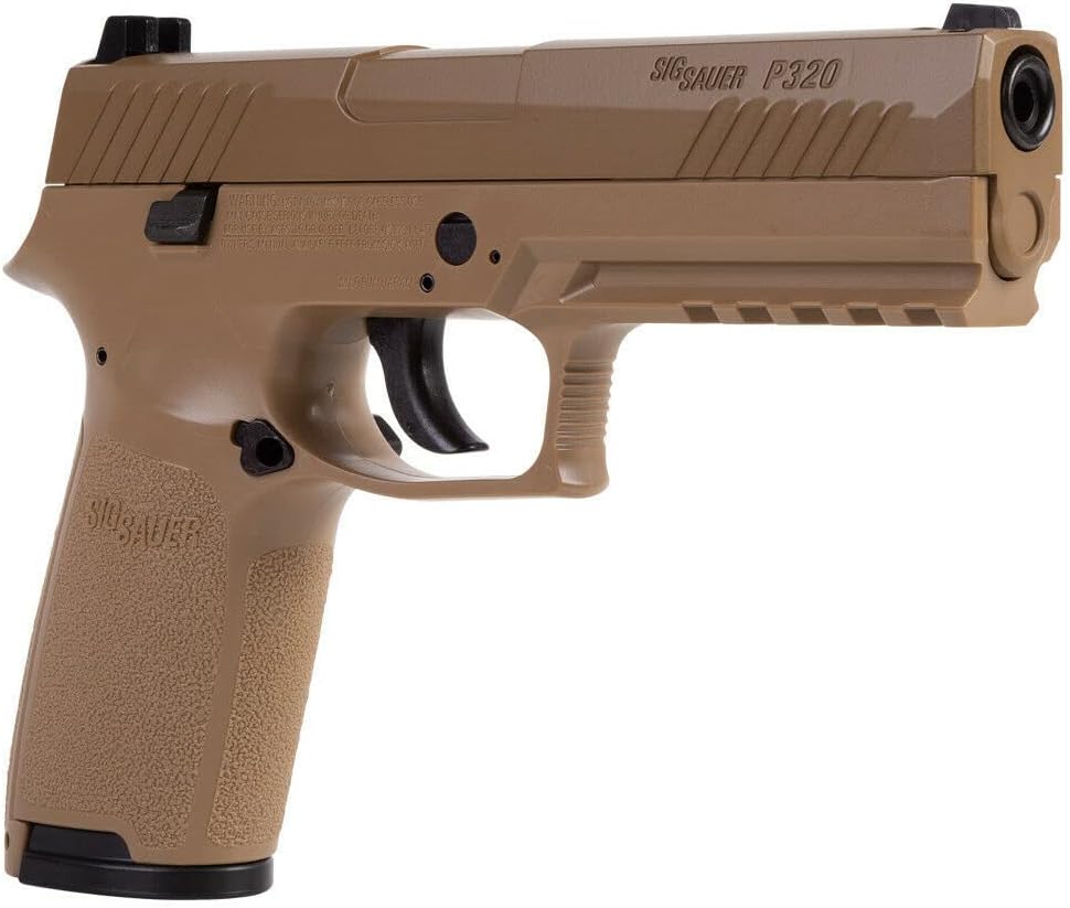 SIG Sauer P320 Air Pistol with CO2 12 Gram (15 Pack) and 500 Lead Pellets Bundle Y403469