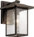 Outdoor Wall Light with Clear Water Glass in Olde Bronze I829537