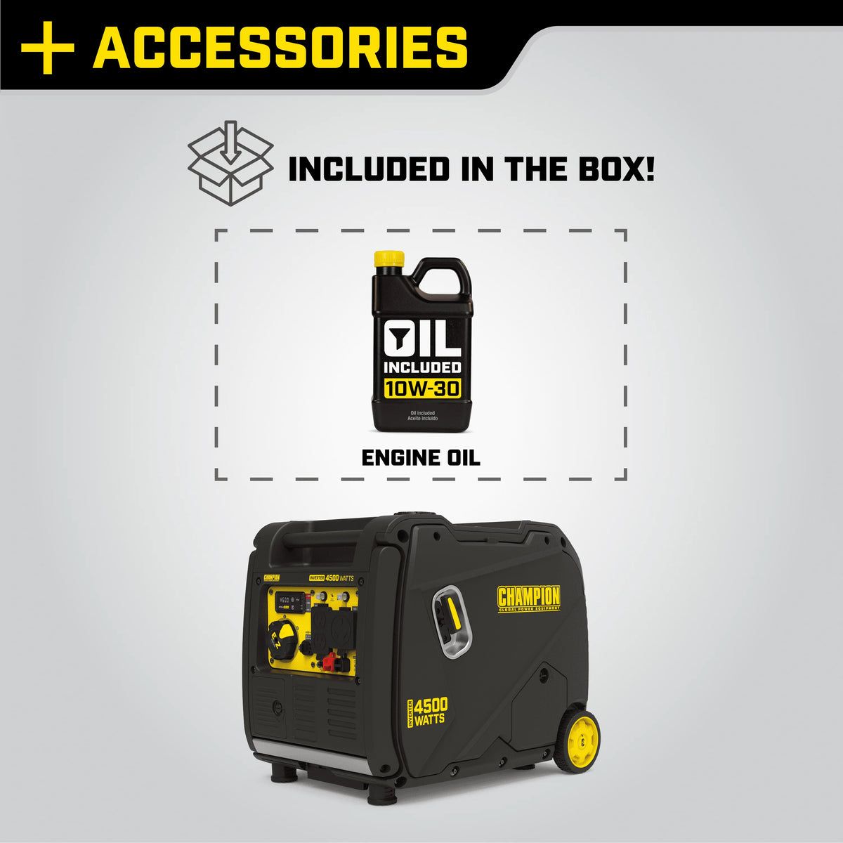 4500-Watt Portable Inverter Generator F55067