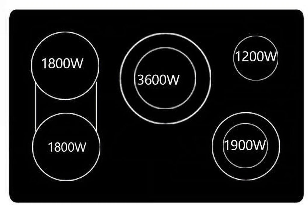36 Electric Cooktop with 5 Elements E35112