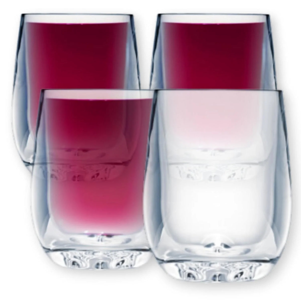 Shatterproof Polycarbonate Stemless Wine Glass Set Of 4 O46645
