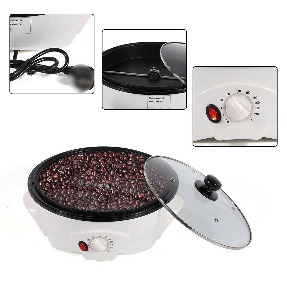 Electric Coffee Bean Roasting Machine 1500G White E6828