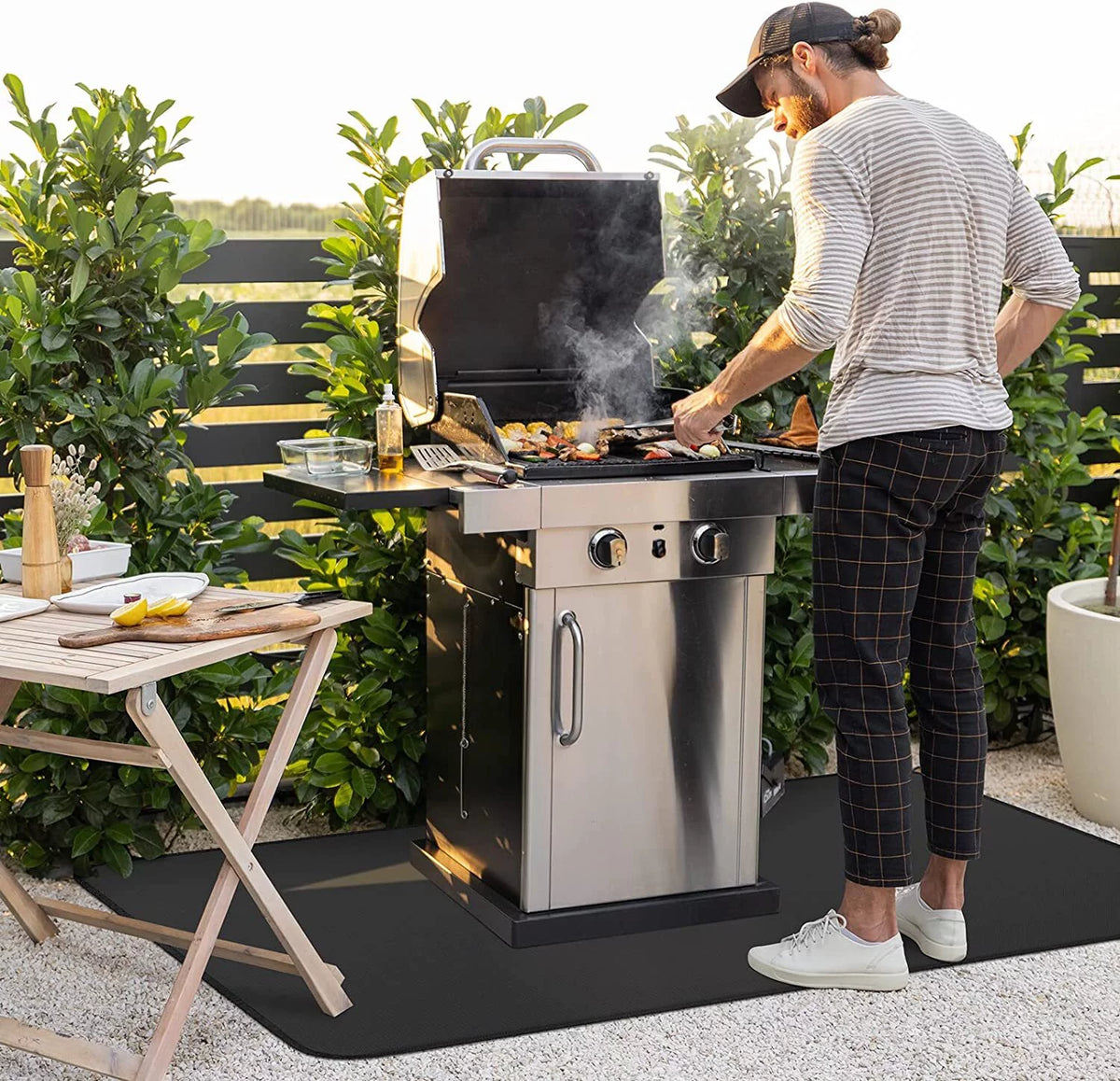 60*42in Fireproof Grill Mat X389744