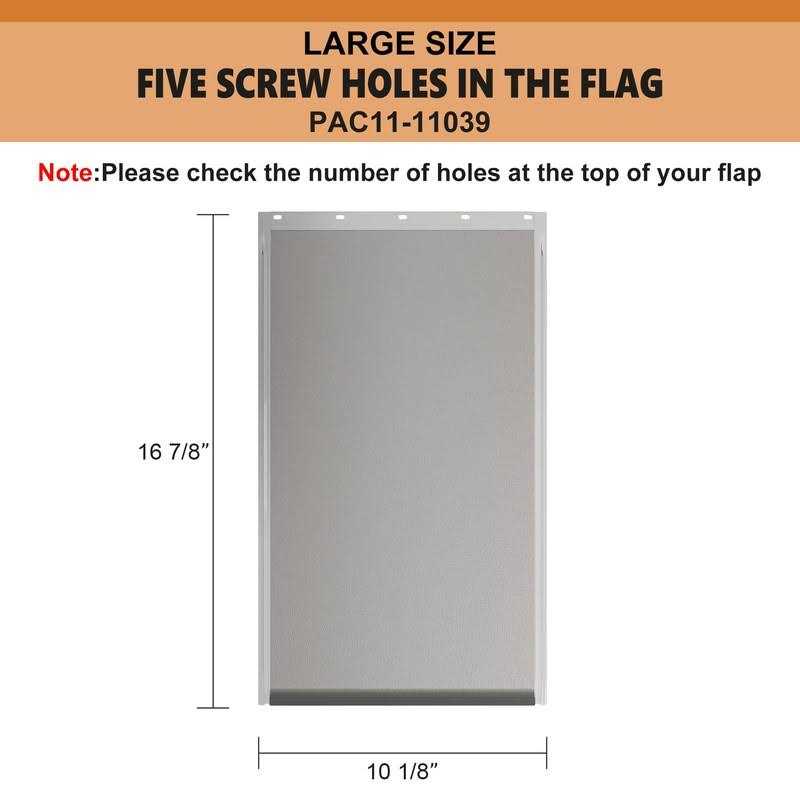 Large Dog Door Replacement Flaps with Screws J439