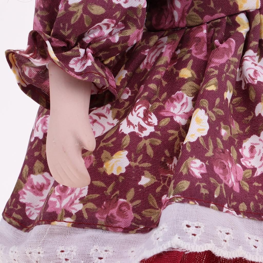 Porcelain Doll with Display Stand, Pack of 2pcs U983