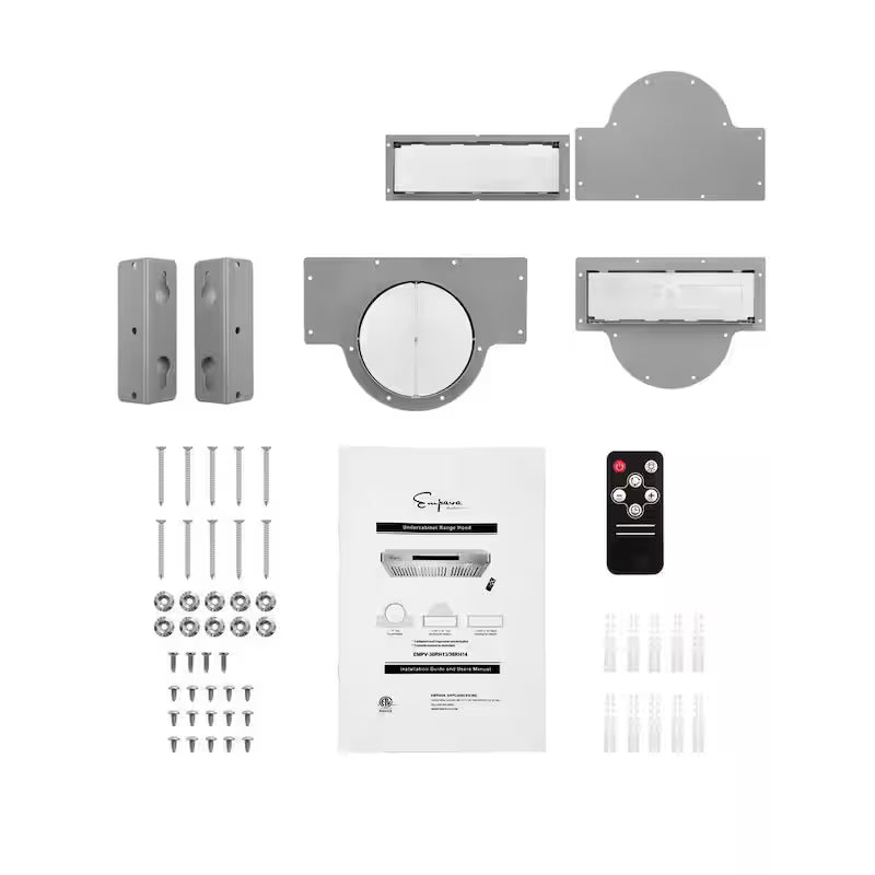 30 in. 500 CFM Ducted Under Cabinet Range Hood in Stainless Steel with Permanent Filters P33225