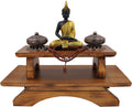 Solid Wood Hand Carved Altar Meditation Table I598