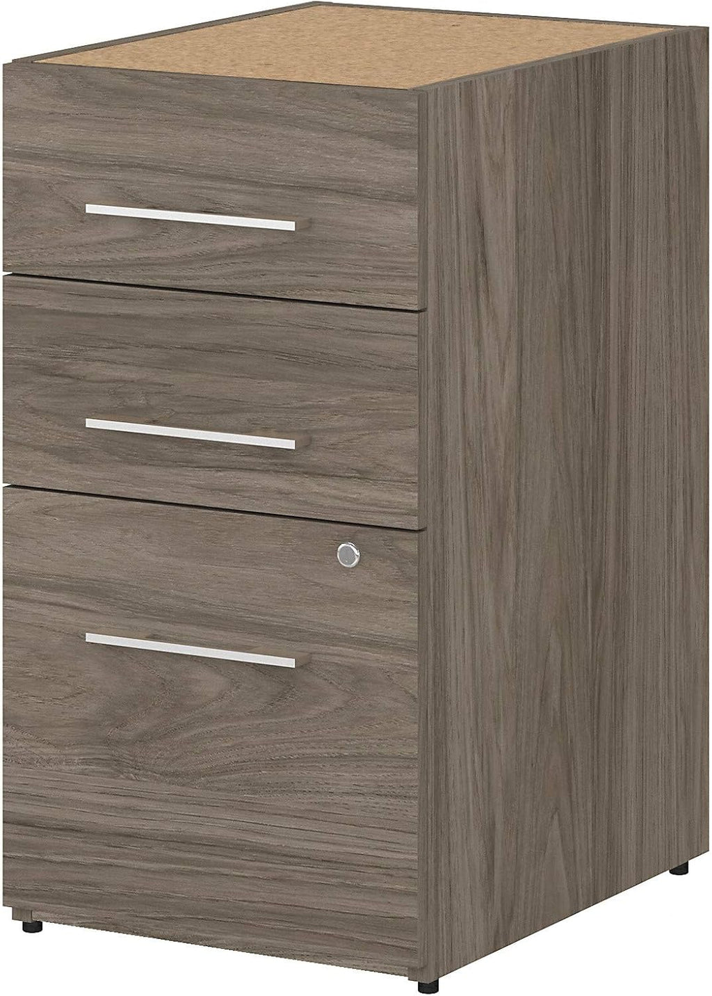 3 Drawer File Cabinet, 16W, Storm Gray K407