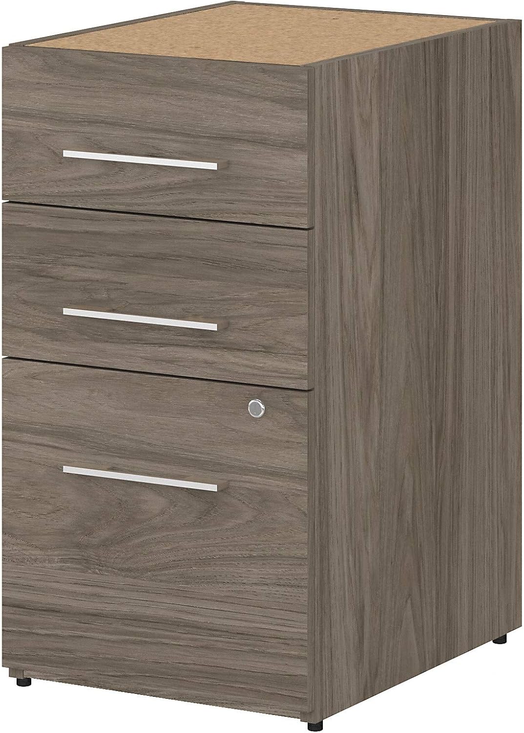 3 Drawer File Cabinet, 16W, Storm Gray K407