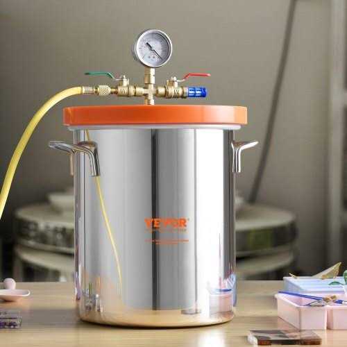 3 Gallon Vacuum Chamber with Tempered Glass Lid A95025