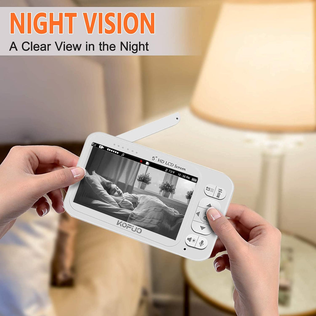 5" Video Baby Monitor with Camera and Night Vision B454122