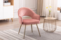 Velvet Upholstery Dining Chairs with Gold Metal Legs D6267