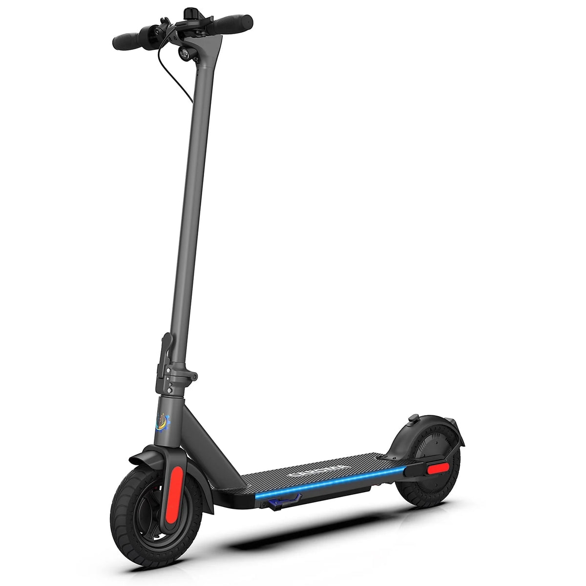 Electric Scooter 350W Motor 9 In Tires 20 mph 20 Miles 265 Lbs Silver T506