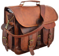 Distressed Leather Messenger Bag U263470