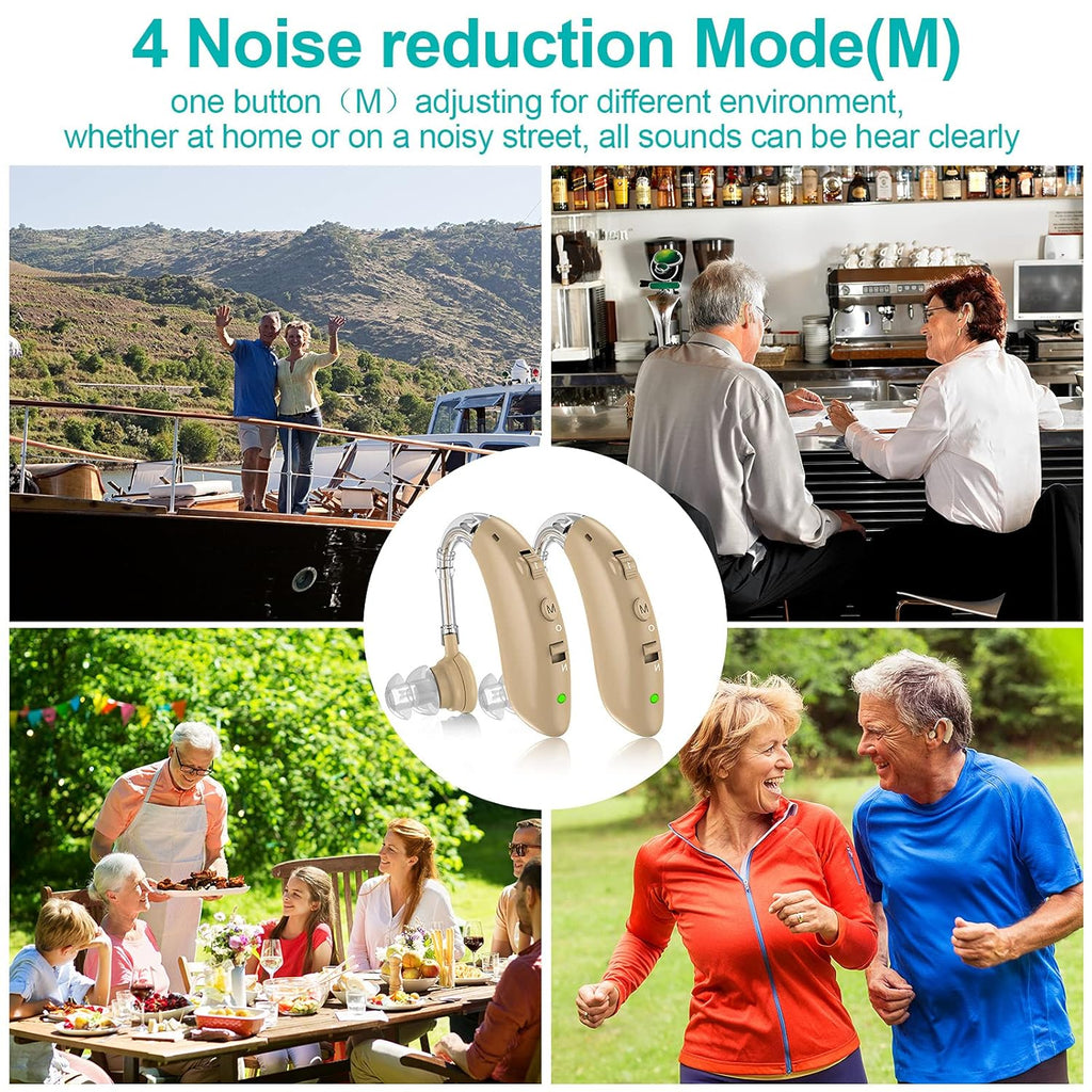 Rechargeable Hearing Aids with Noise Cancelling F92896