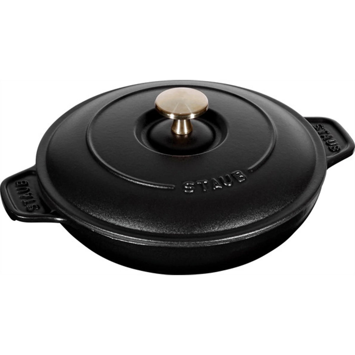 Cast Iron Round Covered Baking Dish F5458
