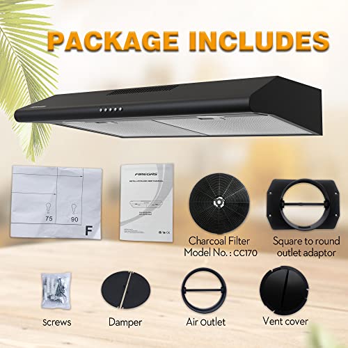 30 inch Ducted/Ductless Convertible Stainless Steel Range Hood A45602