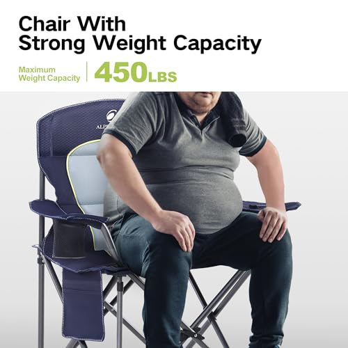 Oversized Heavy Duty Folding Camping Chair with Cooler Bag T640