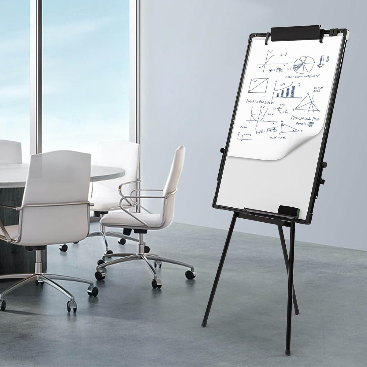 Height Adjustable Tripod Whiteboard, 36×24 inch O5132