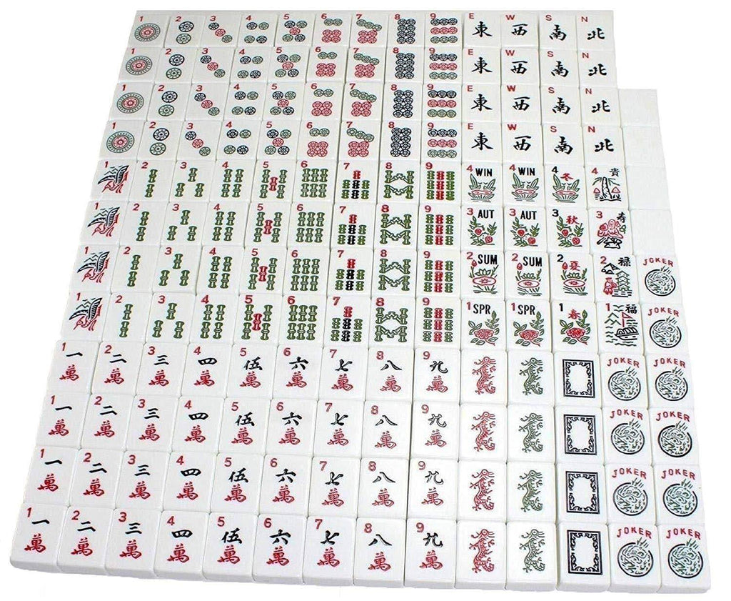 Violet Red 166 Tiles American Mahjong Set with Soft Bag T935