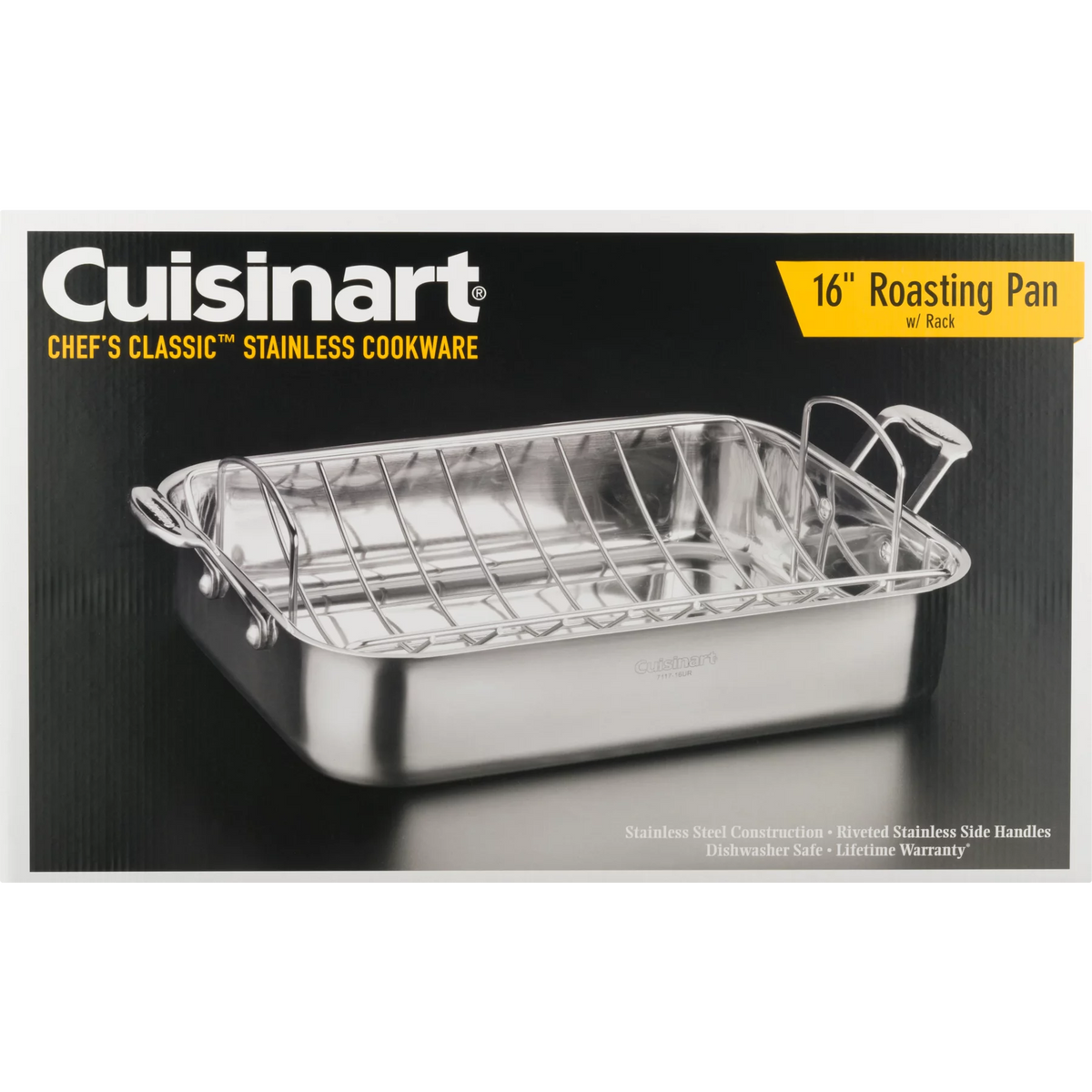 Stainless Steel 16" Roasting Pan with Rack D580