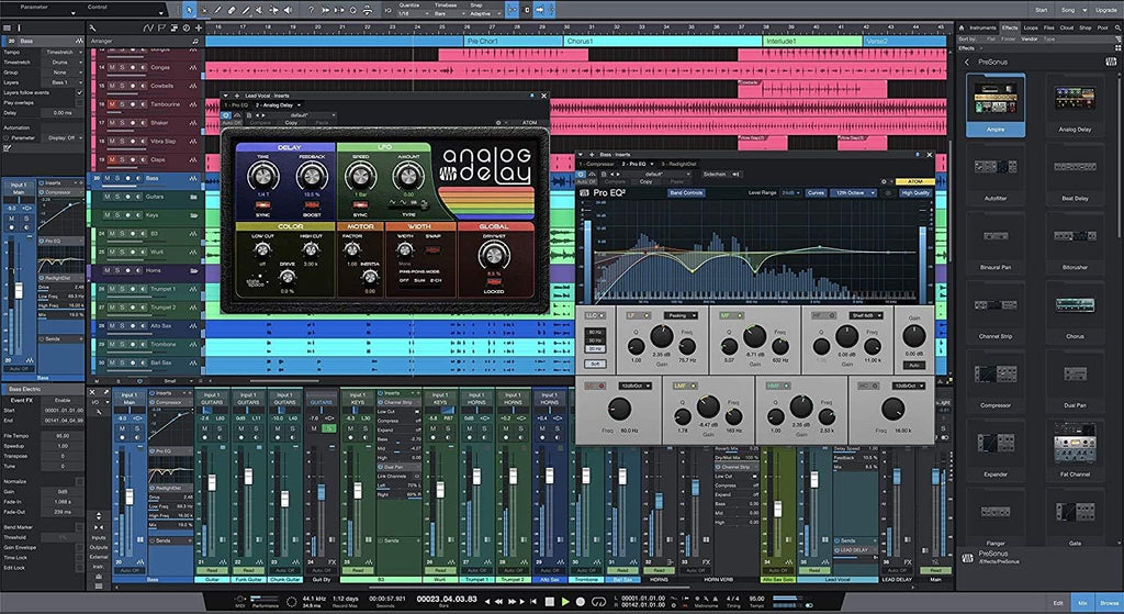 Audio Interface with Studio Monitors and Headphones V979080
