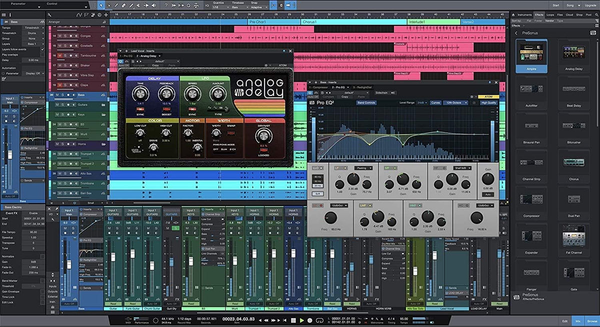 Audio Interface with Studio Monitors and Headphones V979080